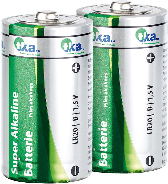 tka Köbele Akkutechnik Super Alkaline Batterien Mono 1,5V Typ D im 2er-Pack