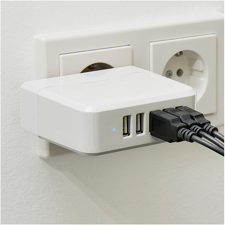 revolt Intelligentes 5-Port-USB-Wandnetzteil Smart Power, 34 Watt