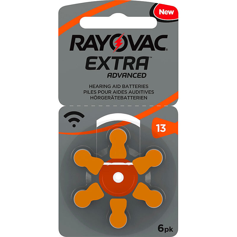 RAYOVAC Hörgeräte-Batterien 13 Extra Advanced 1,45V 310 mAh 6er-Pack