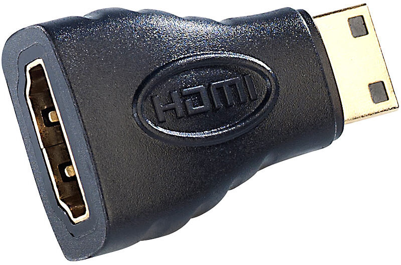 auvisio HDMI-Adapter HDMI-Buchse (Typ A) auf mini-HDMI-Stecker (Typ C)