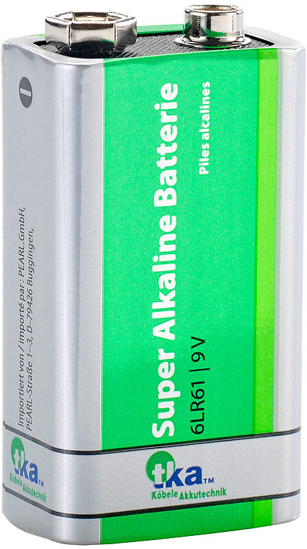 tka Köbele Akkutechnik Superlife 9V-Block Alkaline-Batterie