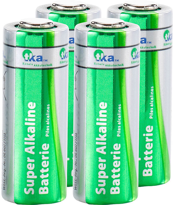 tka Köbele Akkutechnik Alkaline Batterie A23/12 V High Voltage, 4er-Set