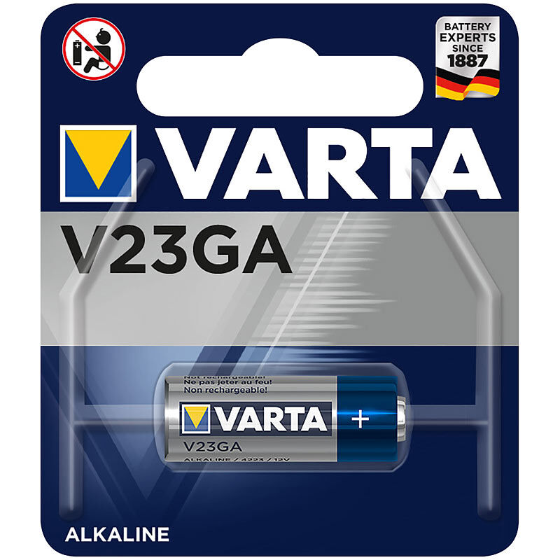 Varta Electronics Alkaline-Batterie, Typ MN21 / V23GA, 50 mAh, 12 Volt
