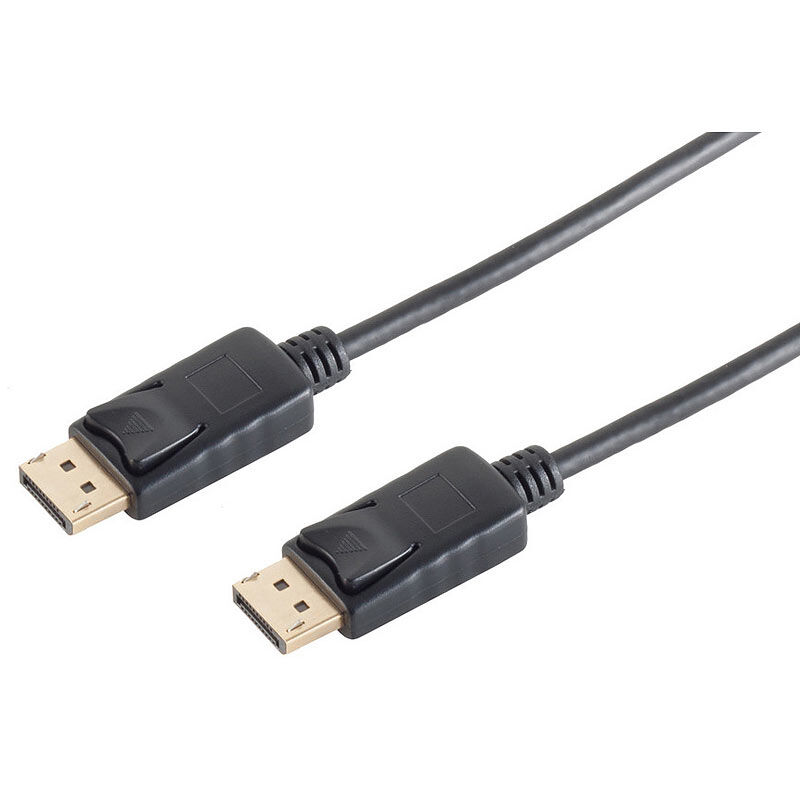 auvisio Displayport-Kabel, für Auflösungen bis 4K UHD, 2 m, schwarz