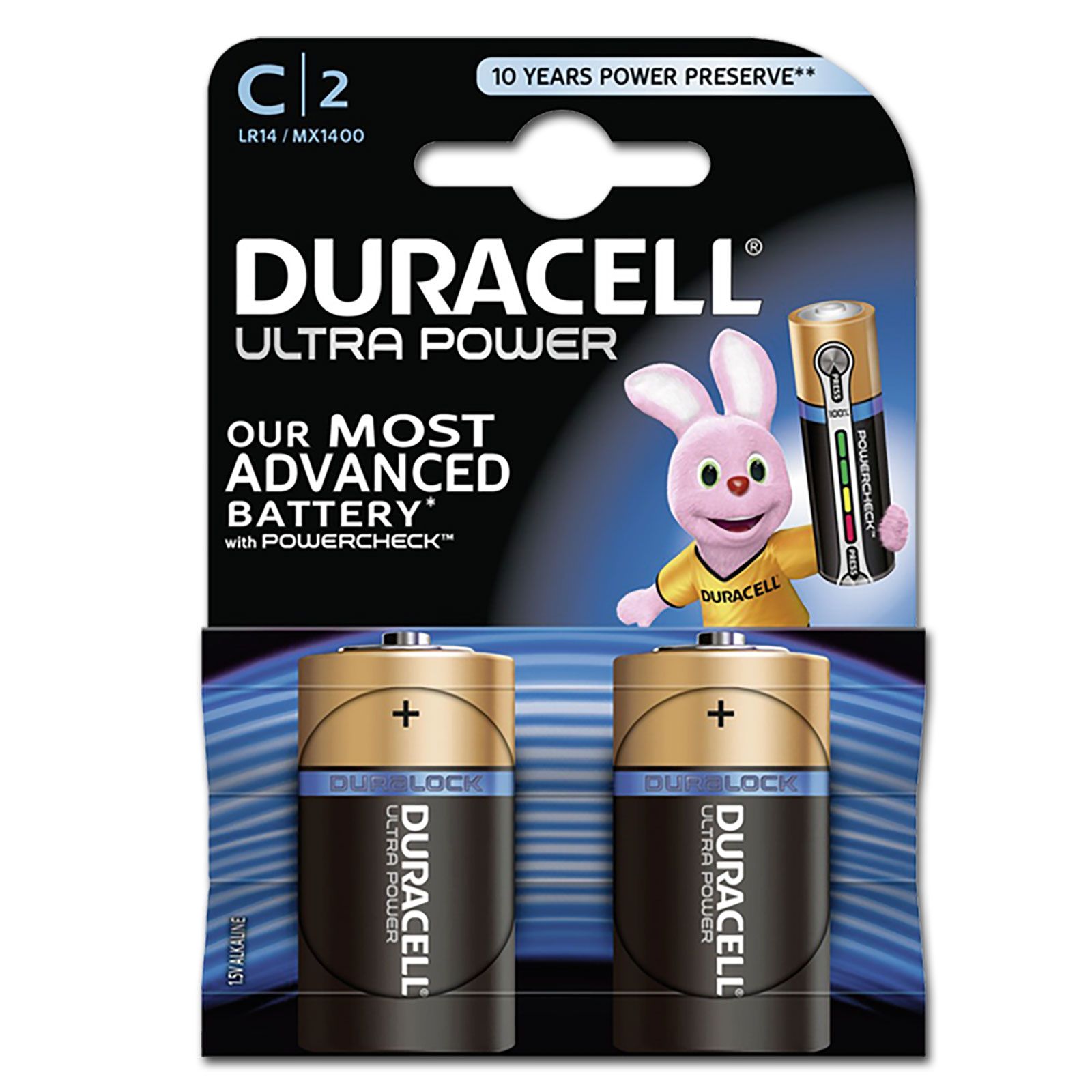 DURACELL Ultra Power MX1400 C BL2