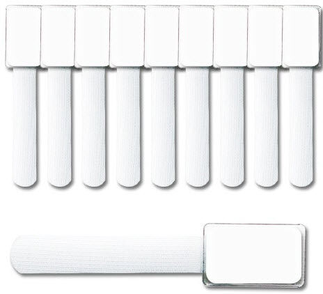 LABEL THE CABLE Mini Klettbinder 10er Set - white