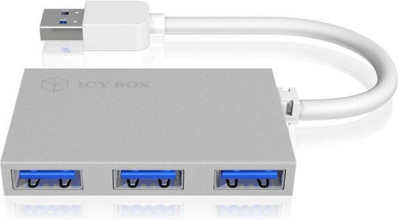 Icy Box IB-HUB1402 - 4-fach USB 3.0 Hub in edlem Aluminum-Gehäuse