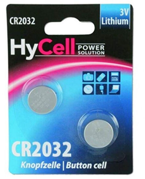 HyCell Lithium Knopfzelle CR2032 - 2er Pack