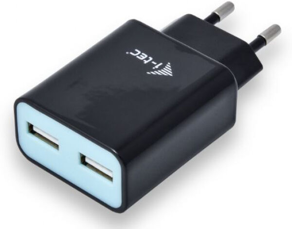 iTEC i-tec CHARGER2A4B - USB Power Charger 2 Port 2.4A