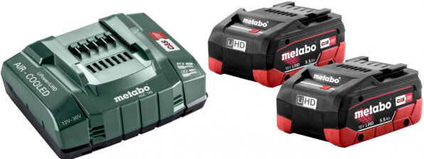 Metabo Basis-Set 2x 18V 5,5 Ah LiHD