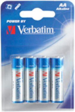 Verbatim 1x4 Verbatim Alkaline Batterie Mignon AA LR6