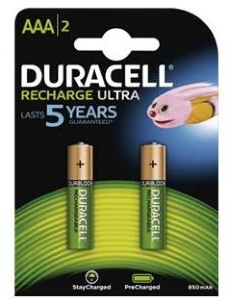 Duracell Recharge Ultra / AAA / HR03 / 850mAh - 2er Pack