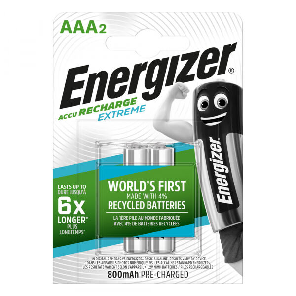 Energizer - Akku Extreme AAA 800mAh BP2