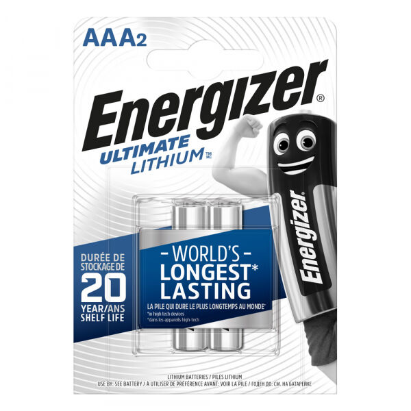 Energizer - AAA/L92 Ultimate Lithium 2-P.