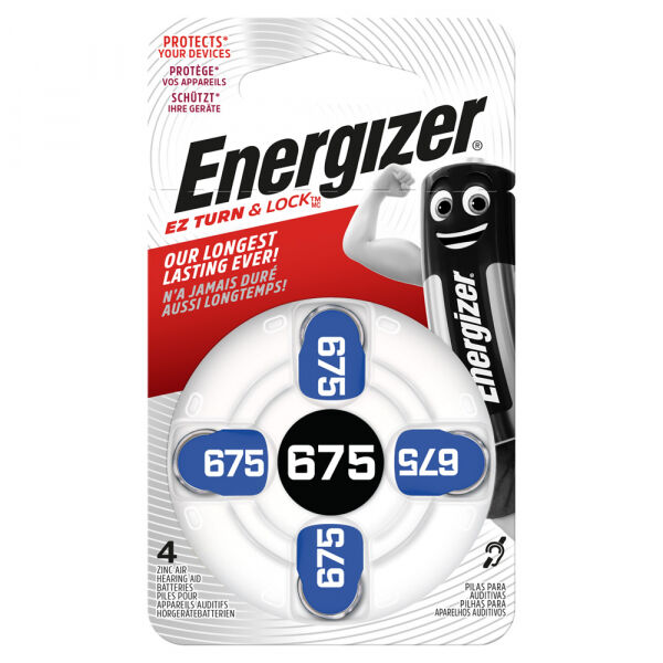 Energizer - EZ Turn & Lock 675 1.4V 4-Pack