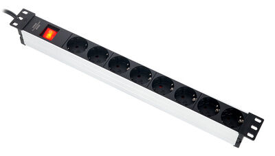 Brennenstuhl Alu Line 8-Way 19"" Switch