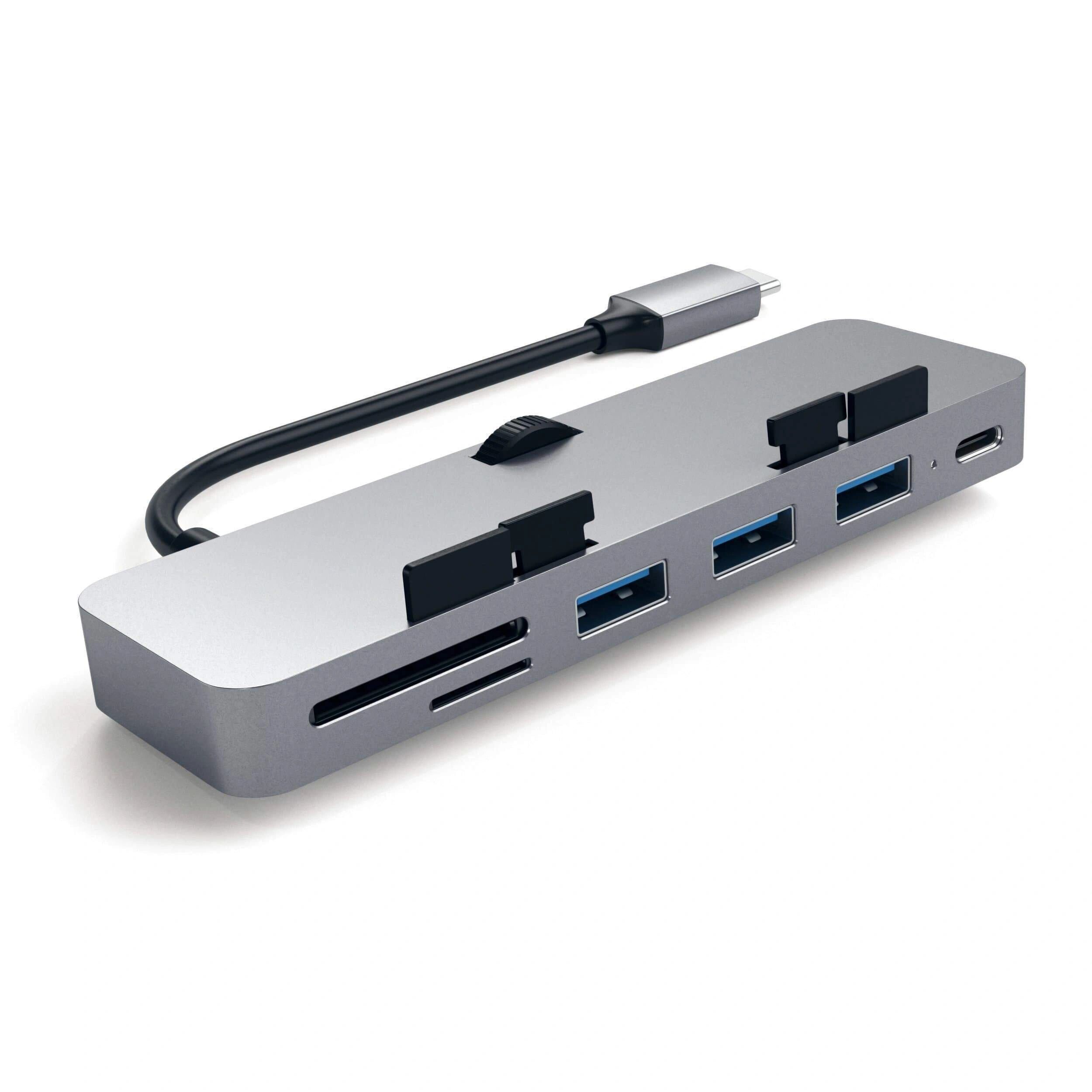 Satechi Redukce / adaptér - Satechi, Aluminum USB-C CLAMP PRO Hub Gray