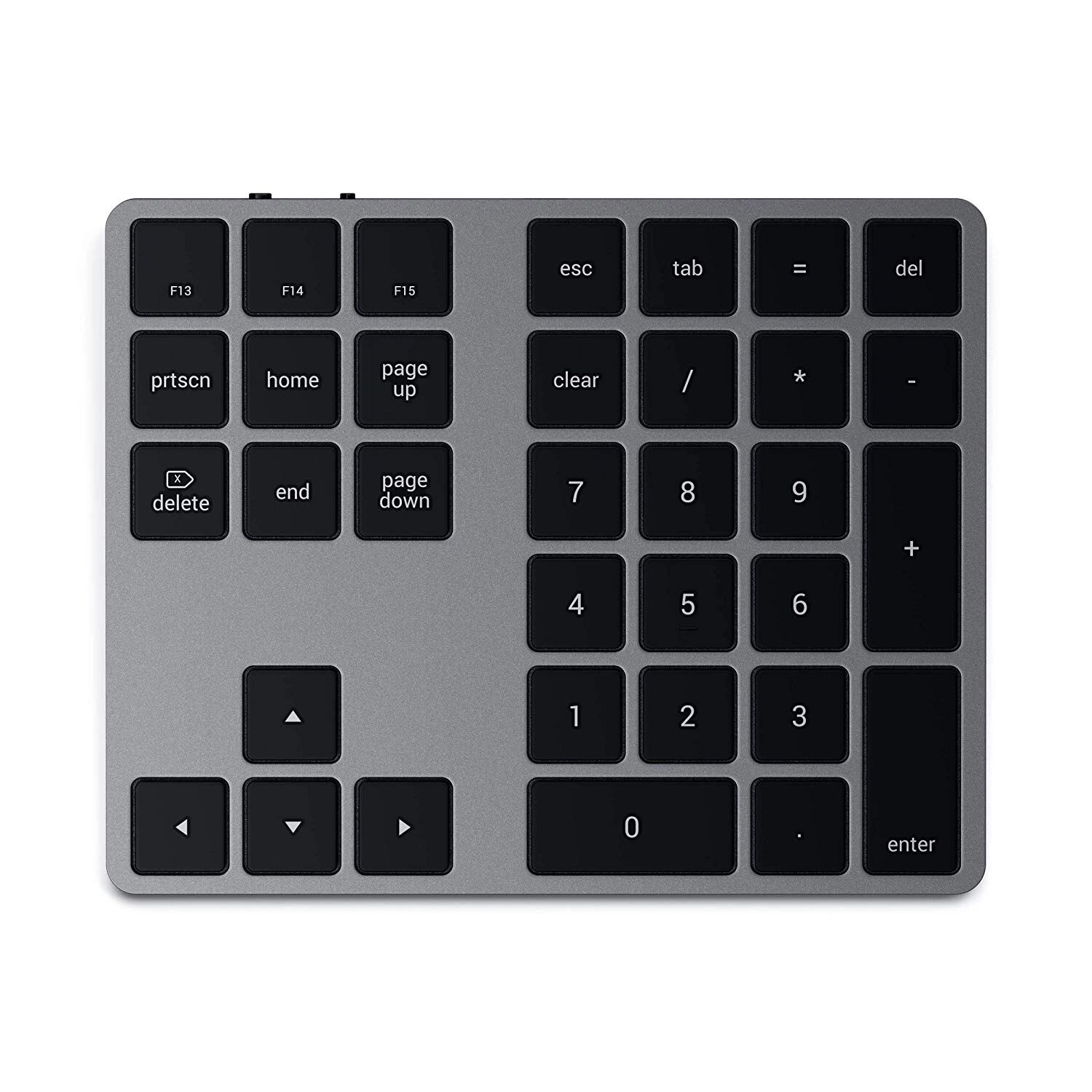 Satechi Bezdrátová číselná klávesnice pro Mac / iPad / iPhone - Satechi, Extended Wireless Keypad SpaceGray