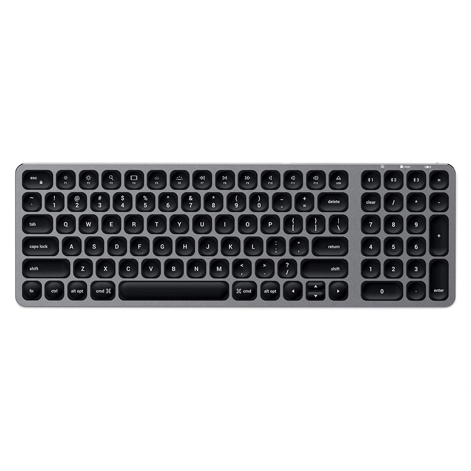 Satechi Bezdrátová klávesnice pro Mac - Satechi, Compact Backlit Keyboard SpaceGray