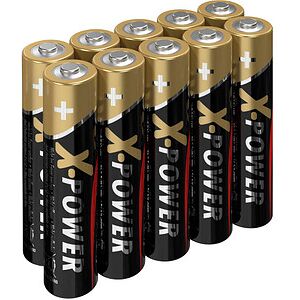 10 ANSMANN Batterien X-POWER Micro AAA 1,5 V