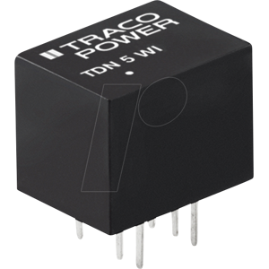 TRACO TDN 5-2412WI - DC/DC-Wandler TDN 5WI, 5 W, 12 V, 420 mA, DIL-8