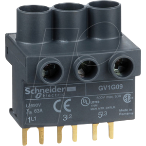 Schneider Electric GV1G09 - Anschlussblock für TeSys Schienensystem GV2G, 3P