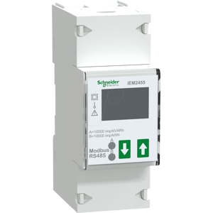 Schneider Electric A9MEM2455 - Energiezähler, 1-phasig, 100 A, 2 S0, MID, Modbus