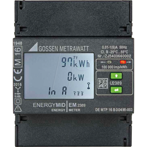 Gossen Metrawatt GMCI U2389-V047 - Energiezähler, MID (Z2), kWh, 4-L, 1(6)A, TCP/IP