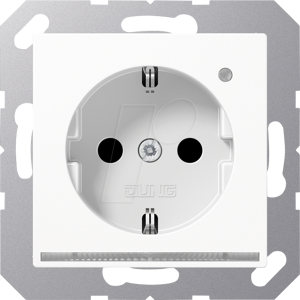 Jung JG A1520-O LNW - Steckdose, Serie A, Safety-Plus, Orientierungslicht, alpinweiß