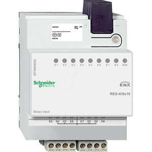 Schneider Electric SE MTN644592 - Binäreingang REG-K/8x10, lichtgrau