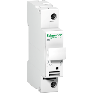 Schneider Electric A9N15636 - Sicherungsträger STI, 1-polig, bis 25A, für Sicherung 10,3 x 38