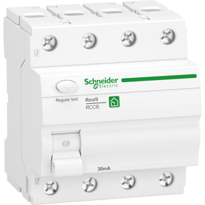 Schneider Electric R9R22463 - Fehlerstrom-Schutzschalter Resi9, 3P+N, 63A, 30mA, Typ A