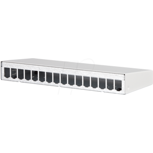 Metz Connect BTR 130861-1602E - Modul AP-Gehäuse, 16 Port, reinweiß, unbestückt