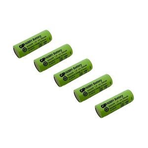 5x GP Akku 2/3 AAA 1,2V / 400mAh GP40AAAM Micro NiMH Akku Höhe 29,7mm