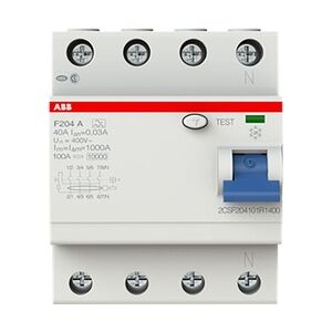 ABB FI-Schutzschalter Pro M compact F204 A-40 40 A, 4-polig, 0,03 A