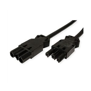 BACHMANN Geräteverlängerung GST18-3 Stecker/Kupplung, schwarz, 3 m