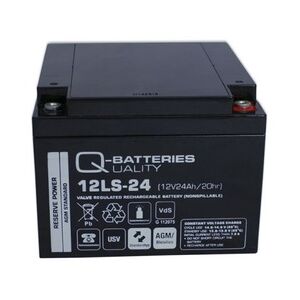 Q-Batteries 12LS-24 12V 24Ah Blei-Vlies-Akku / AGM VRLA mit VdS