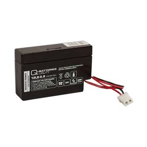 Q-Batteries 12LS-0.8 12V 0,8Ah AGM Blei-Vlies Akku mit AMP-Stecker