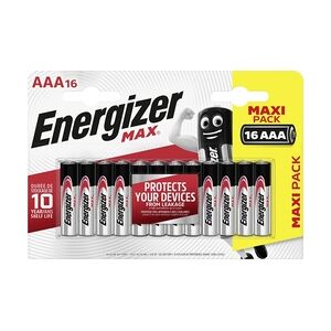 Energizer Max Alkaline Batterie Micro AAA 1,5V, 16er Pack