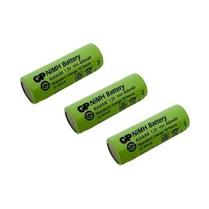 3x GP Akku 2/3 AAA 1,2V / 400mAh GP40AAAM Micro NiMH Akku Höhe 29,7mm