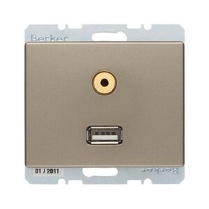Berker Steckdose USB/3,5mm Audio 3315399011