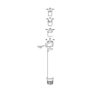 Delschen Abschlussring mit 3-fach Adapter