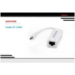 Trade Shop Traesio - 5 pin micro usb zu lan ethernet RJ45 adapter für android maxtech 5P-LAN01