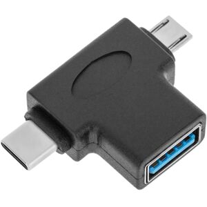 BeMatik - USB 3.0-T-Form-zu-Micro-USB- und USB-Typ-C-Adapter