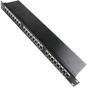 19-Zoll-Patchpanel mit 24 RJ45 stp/ftp 568B Cat. 5-Ports - Cablemarkt