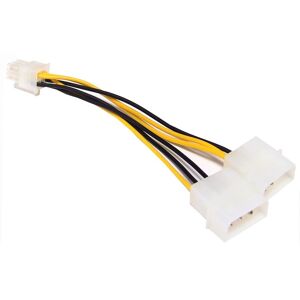 Molex 2x4Pin-M auf pci-express 6Pin-H (Mini-Fit 4.20Pitch) Stromkonverterkabel - Cablemarkt