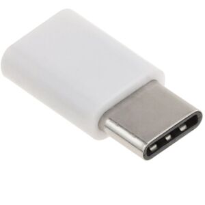 USB-C-Stecker 3.0 auf Micro-USB-B-Buchse 2.0-Adapter in Weiß - Cablemarkt