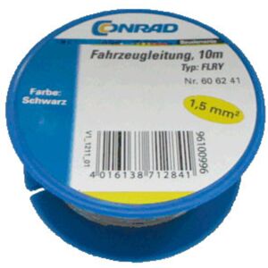 Voelkner Selection - Conrad Components 606241 Fahrzeugleitung flry-b 1 x 1.50 mm² Schwarz 10 m