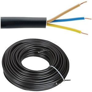 HEIMA-PRESS Erdleitung / Starkstromkabel 0,6/1kV nyy-j 3 x 2,5 mm² - Farbe schwarz - Rolle je 50 m 1m/1,34 eur