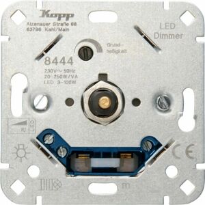 Kopp - led Dimmer mit Druck-/Wechselschalter 3 - 100 Watt, 844400008